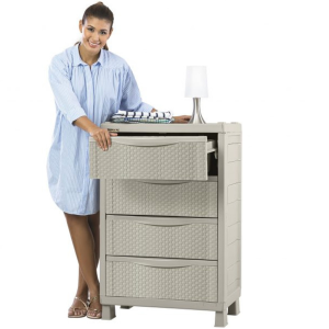 ARMARIO CAJONERO RATTAN TAUPE 10371 _2
