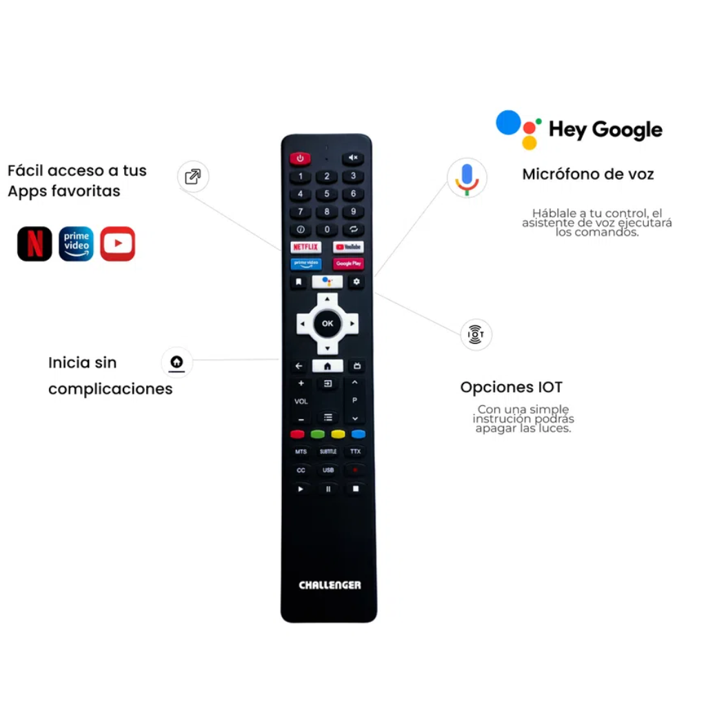 TELEVISOR CHALLENGER LED 32LO68 SMARTV + ANDROID _5