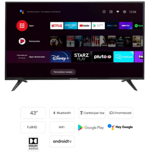 TELEVISOR LED 43TO68 BT ANDROID T2 s_2