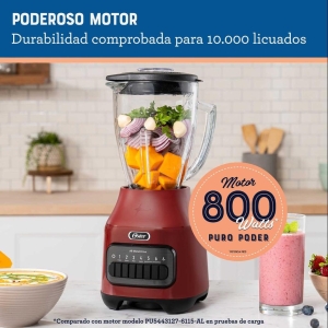 LICUADORA OSTER 2174271 600W ROJO_2