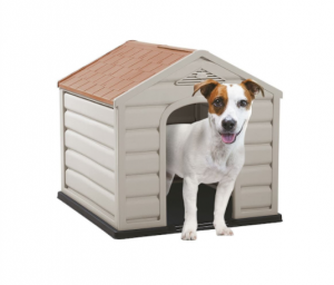 CASA PARA PERRO PEQUEÑA TAUPE/TERRACOTA/NEGRA_1