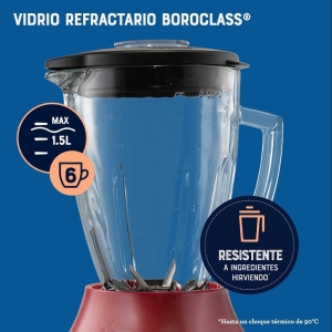 LICUADORA OSTER 2174271 600W ROJO_4