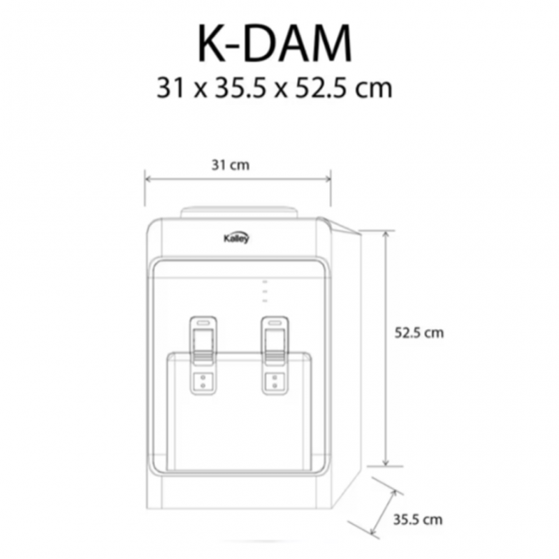 DISPENSADOR DE AGUA KALLEY K-DAG2_3